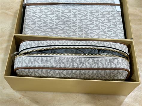 michael kors logo notebook and pencil case gift set|Michael Kors pencil case.